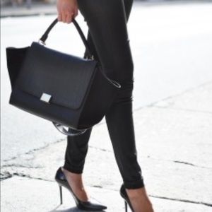 Authentic Navy Blue Medium Celine trapeze